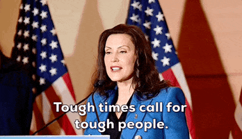 Persevere Gretchen Whitmer GIF by GIPHY News