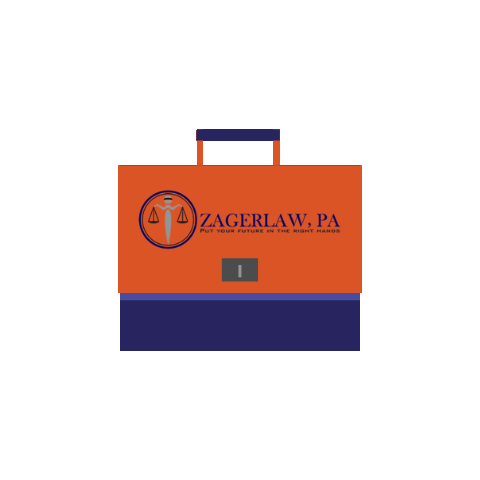 Zager Law, P.A. Sticker