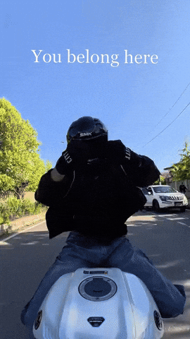 Biker You Belong Here GIF