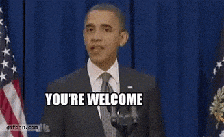 You Are Welcome Barack Obama GIF by For(bes) The Culture