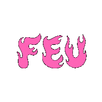 Feu Sticker by Alexandre Nart