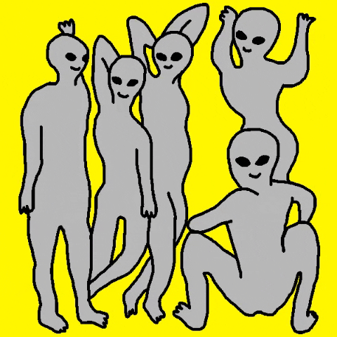 matthew_harris dancing space planet aliens GIF