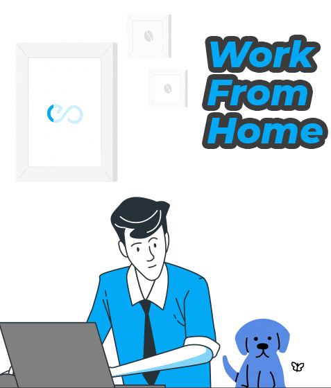 Working Work From Home Sticker by Huptech Web