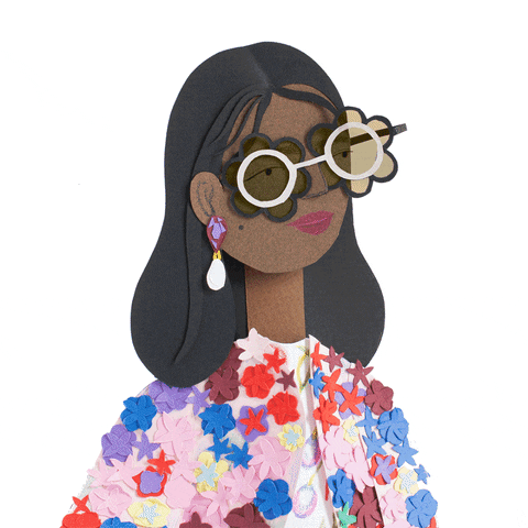 sunglasses flirting GIF by Lorraine Nam