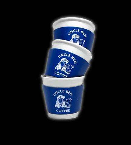 UncleBenCoffeeHK coffee cup iggy coffee cup GIF
