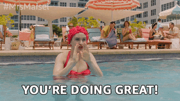 Youre Doing Great Swimming Pool GIF by The Marvelous Mrs. Maisel