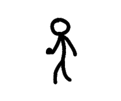 Angry Stickman Sticker
