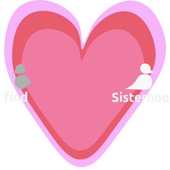 Logo Hearts Sticker by findSisterhood