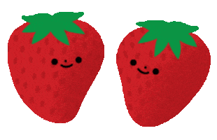 Friends Strawberry Sticker by Beci Orpin