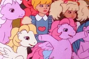 excited my little pony GIF
