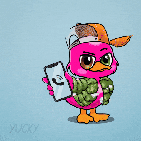 Text Me GIF by Yucky Ducks