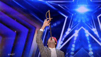 Nbc Sword Swallowing GIF by America's Got Talent
