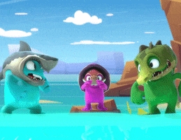 Blue Skies Beach GIF by The Animasks