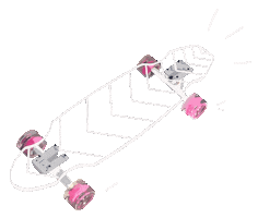 Ghost Long Board Sticker