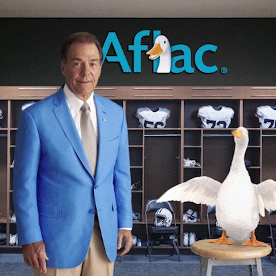 College Football Hug GIF by Aflac Duck