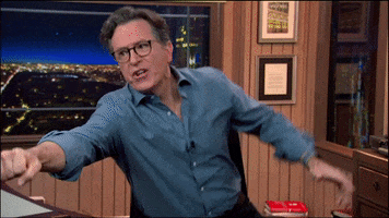 Stephen Colbert Leash GIF by The Late Show With Stephen Colbert