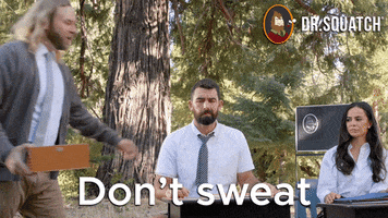 Sweat Sweating GIF by DrSquatchSoapCo