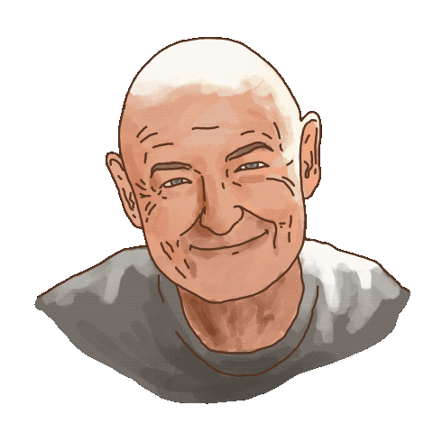 John Locke Smile Sticker by MarionMenardi