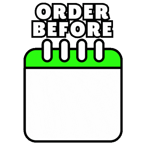 Deadline Place Order Sticker by Nooch.Earth