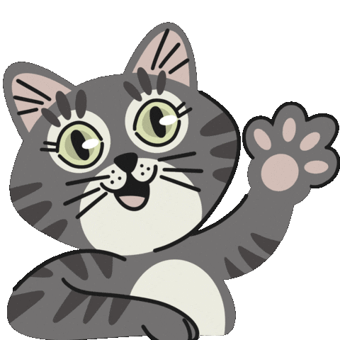 Cat Hello Sticker