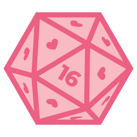 Dice D16 Sticker