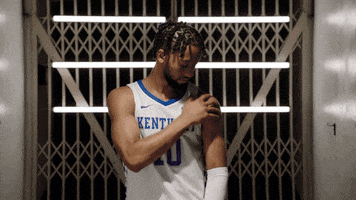 Brush Yourself Off College Basketball GIF by Kentucky Men’s Basketball. #BuiltDifferent