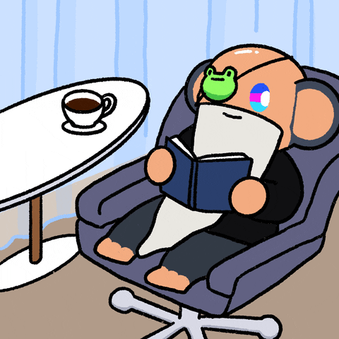 Coffee Relaxing GIF by Chimpers