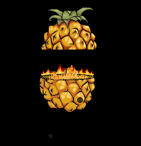 californiawildales tropical flame grill pineapple GIF