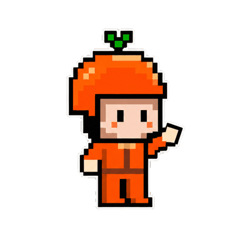 Pixel Hello Sticker by CoinEasy