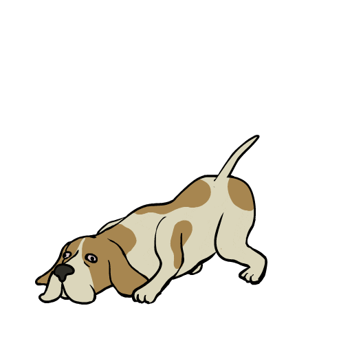 Hound Dog What Sticker by raffabert for iOS & Android GIPHY