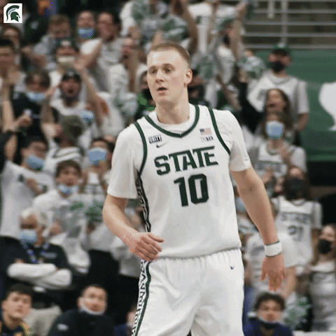 Lets Go Yes GIF by Michigan State Athletics