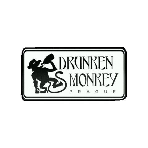 Travellers Pubcrawl Sticker by Drunken Monkey Prague