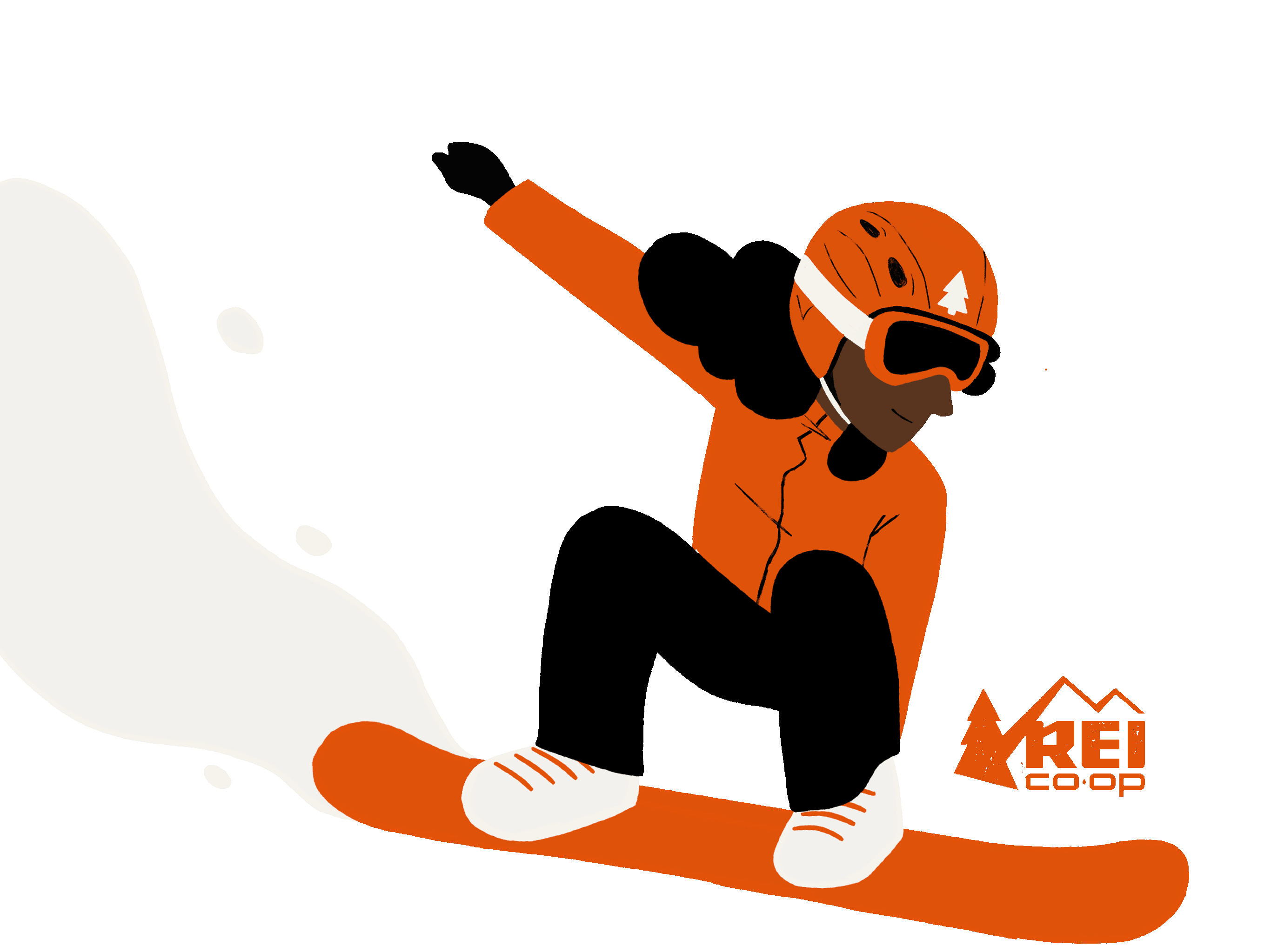 Snowboarder Snowboarding Sticker by REI for iOS & Android GIPHY