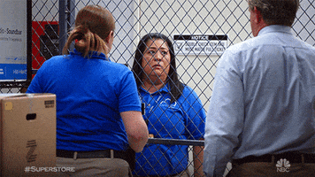 Mad Nbc GIF by Superstore