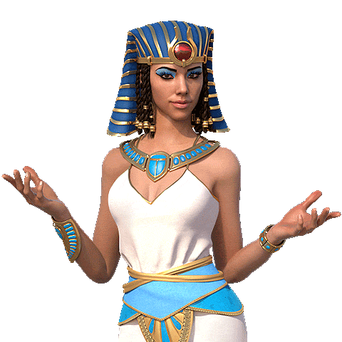Cleopatra Sticker by win2day for iOS & Android | GIPHY