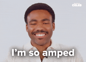 Excited Donald Glover GIF by BuzzFeed