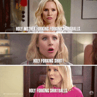 Swearing Kristen Bell GIF by The Good Place