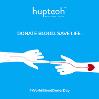 Blood Donation GIF by Huptech Web