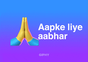 Aapke Liye Aabhar GIF by GIPHY Cares