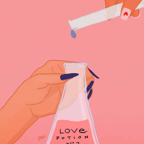 Love Potion Heart GIF by Denyse®