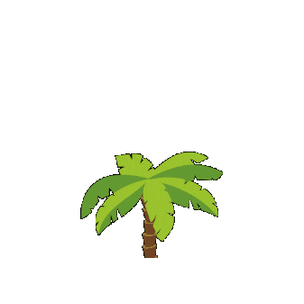 Jungle Palmier Sticker by tatprod