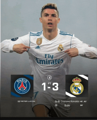 Real Madrid Vs Psg Champions League GIF