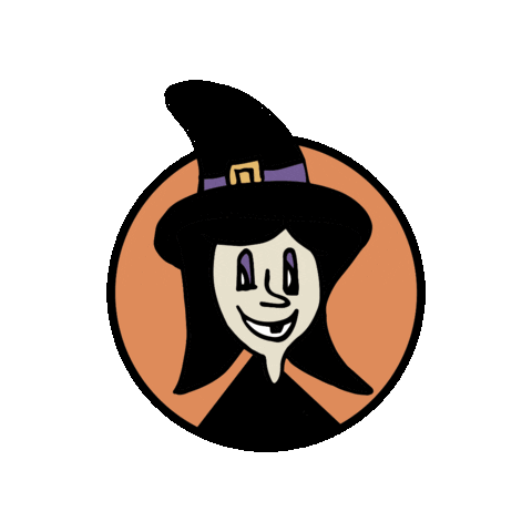 Halloween Witch Sticker by GasolineAndUs.com