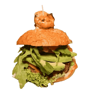 Surf And Turf Burger Sticker by Watzmann Cultbar Salzburg