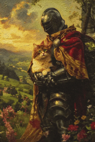 Cat Protect GIF by George 