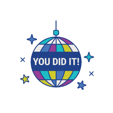 Congratulations Disco Sticker by National University