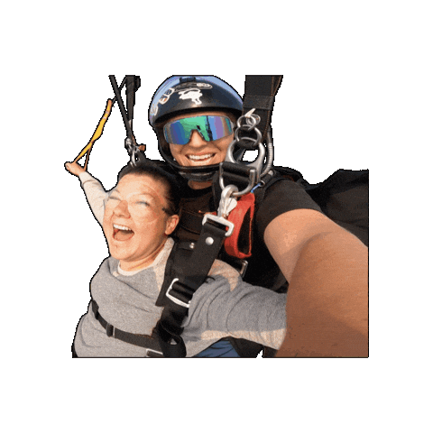 Skydive Parachute Sticker by Airborne Petawawa