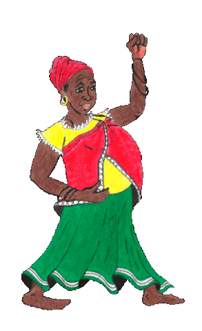 Woman Africa Sticker