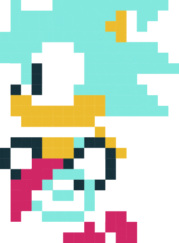 Sonic The Hedgehog Running Sticker by DeCode