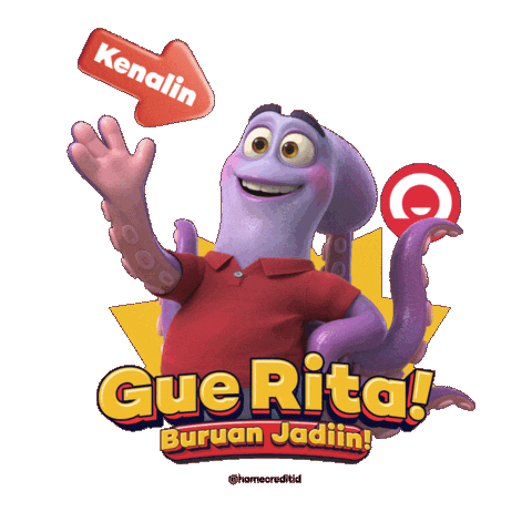 Home Credit Octopus Sticker by Home Credit Indonesia